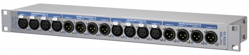 RME DTOX-32 универсальный AES/EBU модуль расширения 2 x SUB-D 25-pin — 8 x XLR входов and 8 x XLR выходов. Tascam — Yamaha pinout-конвертер, 19",