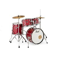 Pearl RS585C/C747 ударная установка из 5-ти барабанов, цвет Matte Red, (3 коробки)
