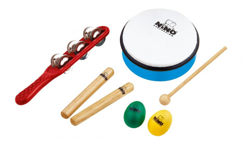 Nino Percussion NINOSET3 детский перкуссионный набор, 7 предметов