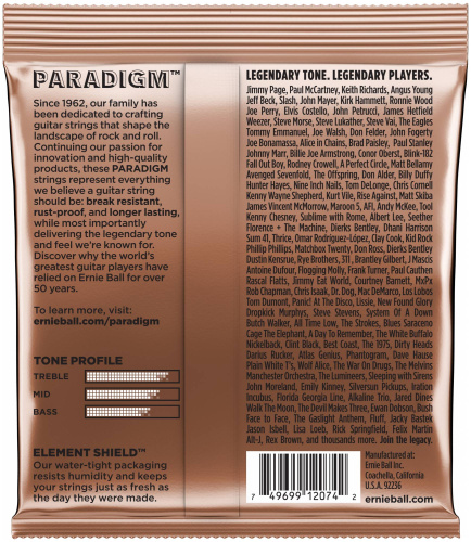 Ernie Ball 2074 струны для акуст.гитары Paradigm (13-17-26-34-46-56) фото 2