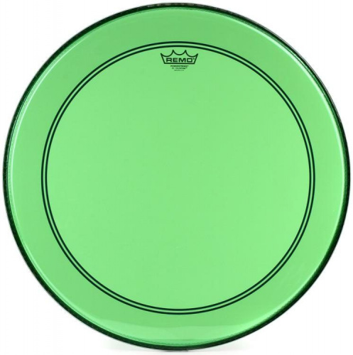 Remo P3-1322-CT-GN 22 Powerstroke Colortone пластик для бас барабана прозрачный,однослойн.,зелёный