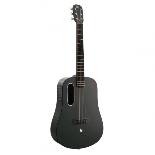 Blue Lava Touch Black трансакустическая гитара с чехлом, цвет черный
