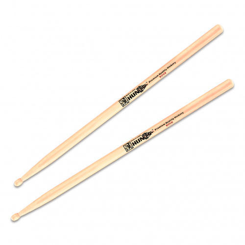 HUN Rock Hickory Series барабанные палочки, орех, деревянный наконечник