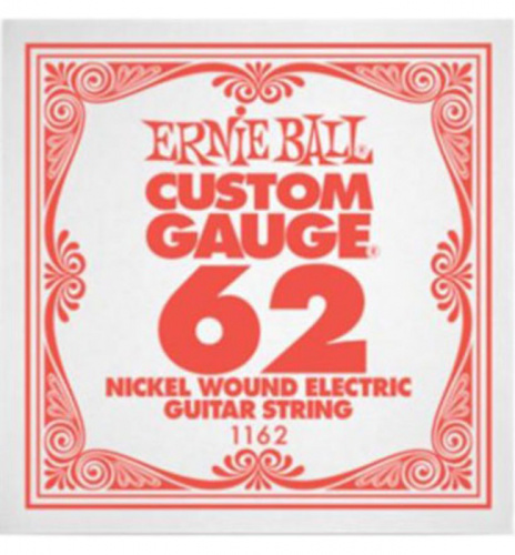 Ernie Ball 1162 струна для электро и акустических гитар. Сталь, калибр .062