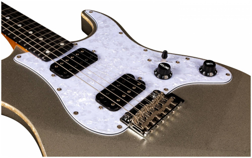 JET JS-500 SLS электрогитара, Stratocaster, корпус липа, 24 лада, HH, 1V1T, tremolo, цвет SLS фото 6