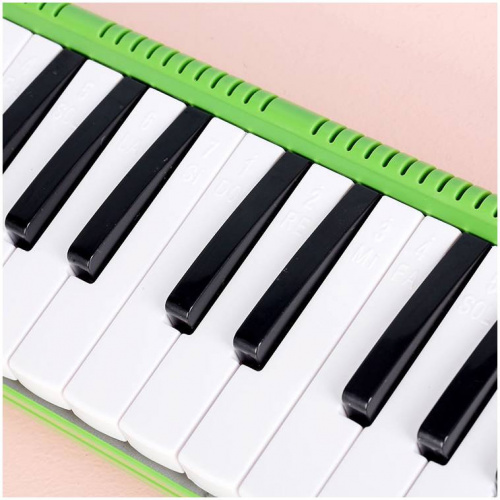 BEE BM-32K E мелодика духовая клавишная 32 клавиши, цвет зеленый, мягкий чехол фото 9