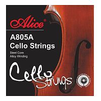 ALICE A805A Струны для виолончели. Основа струн сталь, обмотка выполнена из сплава никеля