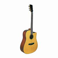 BEAUMONT DG142C акустическая гитара, дредноут с вырезом, ель, цвет натуральный