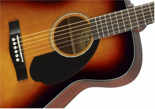 FENDER CC-60S CONCERT SUNBURST WN акустическая гитара, топ массив ели, накладка орех, цвет санберс фото 4