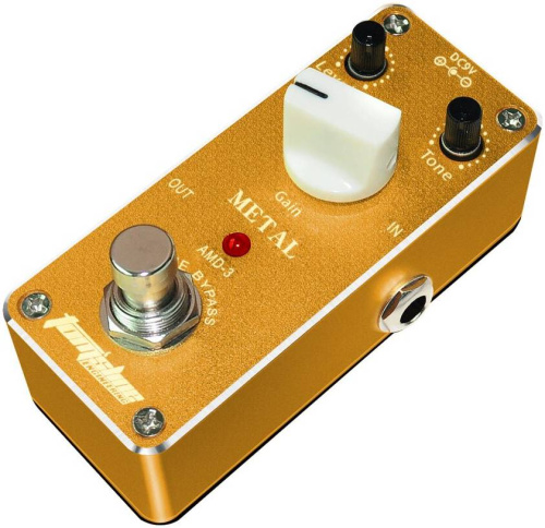 TOMSLINE AMD-3 Педаль эффектов Metal Distortion, размер mini, питание от БП 9в фото 2