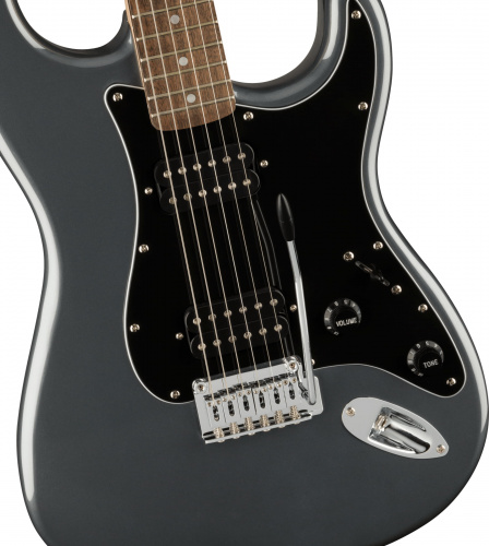 FENDER SQUIER Affinity Stratocaster HH LRL CFM электрогитара, цвет серый металлик фото 4