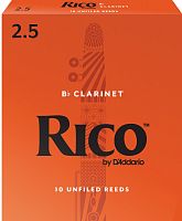 D'ADDARIO WOODWINDS RCA1025 RICO, BB CLAR, 2.5, 10 BX трости для кларнета, размер 2.5, 10 шт