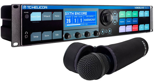 TC HELICON VOICELIVE RACK рэковый вокальный процессор эффектов, 400 ячеек для хранения пресетов, 238 заводских пресетов, сенсорный интерфейс, детально фото 6