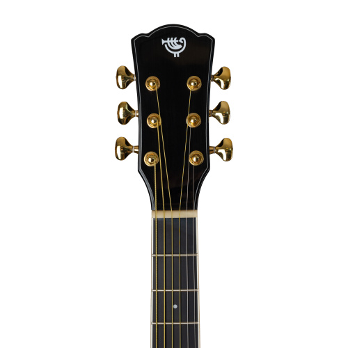 ROCKDALE Aurora D7 C BK Gloss Акустическая гитара Форма корпуса Dreadnought с вырезом. Цвет черный. Глянцевое покрытие. Верхняя дека из ели. Нижняя де фото 7
