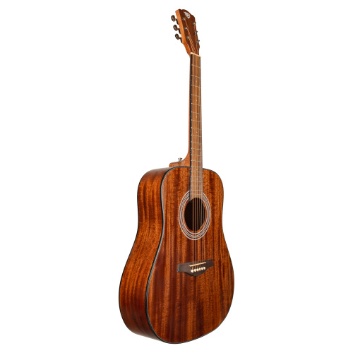 ROCKDALE Aurora D6 Gloss All-Mahogany акустическая гитара дредноут, цвет натуральный, глянцевое покр фото 2