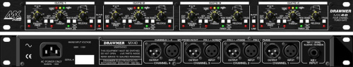 Drawmer MX40PRO Гейт для ударных, 4 канала, частотнозависимый "Punch Gate"