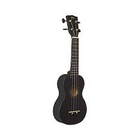 WIKI UK10S BK гитара укулеле сопрано, клен, цвет черный матовый, чехол в компл