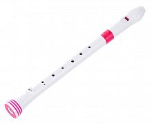 NUVO Recorder White/Pink блок-флейта сопрано, строй С, барочная система, материал АБС пластик, цвет белый/розовый, чехол в комплекте