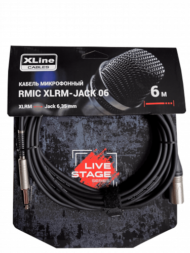Xline Cables RMIC XLRM-JACK 06 Кабель микрофонный  XLR 3 pin male - JACL 6.3 mono длина 6м