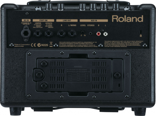 Roland AC-33 гитарный комбо. Комбо-усилитель для акустической гитары Acoustic Chorus. Имеет 2 входных канала: гитарный и линейный/микрофонный, а также фото 4