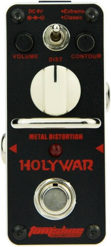 TOMSLINE AHOR-3 Педаль эффектов HOLYWAR Metal Distortion, размер mini, питание от БП 9в