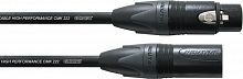 Cordial CPM 3 FM микрофонный кабель XLR F/XLR M, разъемы Neutrik, 3,0 м, черный