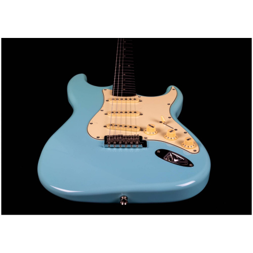 JET JS-300 BL R электрогитара, Stratocaster, корпус липа, 22 лада,SSS, tremolo, цвет Sonic blue фото 9