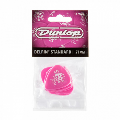 Dunlop Delrin 500 41P071 12Pack медиаторы, толщина 0.71 мм, 12 шт. фото 4
