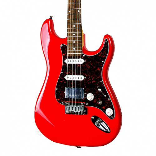 REDHILL STM300/RD эл.гитара, Stratocaster, 1V/2T/3P, S-S-H, ольха/клен+палисандр, цвет красный фото 4