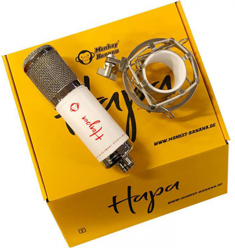 Monkey Banana Hapa white USB-микрофон, электрентный, диаграмма: кардиоида, мембрана 14мм, Max SPL 138дБ, частотная характеристик фото 2