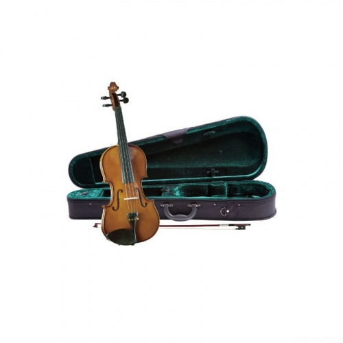 CREMONA SV-100 Premier Novice Violin Outfit 4/4 скрипка в комплекте, легкий кофр, смычок, канифоль фото 2