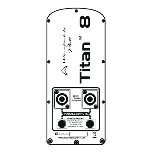 Wharfedale Pro TITAN 8 Active MKII Black (Ch) Профессиональная активная акустическая система двухполосная. Мощность (RMS/Progr) фото 2