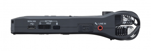Zoom H1n портативный стереофонический рекордер со встроенными XY микрофонами 90°, цвет черный фото 6