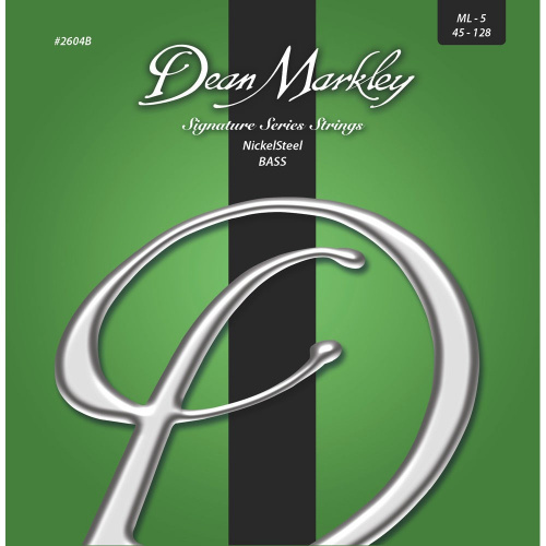 DeanMarkley 2604B Струны для 5-стр. бас-гитары, NickelSteel Bass, калибр Medium Light .045 128