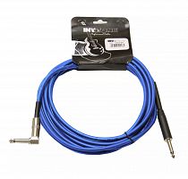 Invotone ACI1206B инструм. кабель, mono jack 6,3 — mono jack 6,3 угловой, длина 6 м (синий)