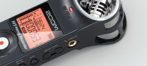 Zoom H1 ручной портативный диктофон (рекордер), черный цвет фото 4