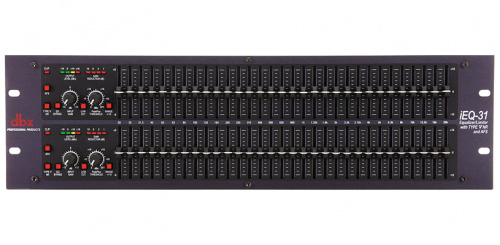 dbx iEQ31 графический эквалайзер 2-канальный с системой шумоподавления Type V, подавителем обратной связи AFS, лимитером PeakStopPlus, 1/3 октавный с 