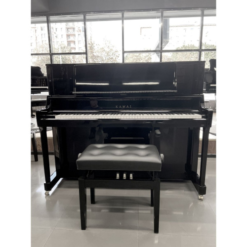 Kawai K400 M/ PEP пианино, банкетка в комплекте, высота 122 см, цвет черный полированный, Япония