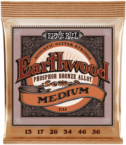 Ernie Ball 2144 струны для акуст.гитары Phosphor Power Slinky (13-17-26-34-46-56)