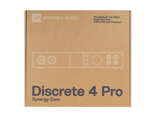 Antelope Audio Discrete 4 Pro Synergy Core Аудиоинтерфейс 24 бит/192 кГц, 14x20, аналоговые входы: 4, линейные выходы: 4, микрофонные предусилители: 4 фото 8
