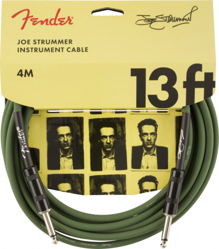 FENDER Strummer Pro 13' Instrument Cable Drab Green гитарный кабель, зеленый фото 4