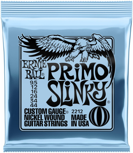 Ernie Ball 2212 струны для эл.гитары Nickel Wound Primo (9.5-12-16-24-34-44)