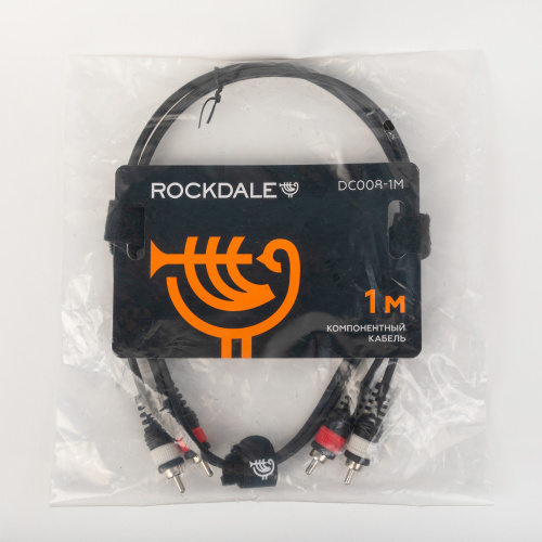ROCKDALE DC008-1M компонентный кабель с разъемами 2 RCA Male - 2 RCA Male (тюльпаны), 1 метр фото 7