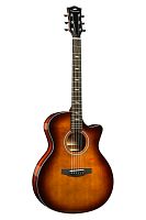KEPMA F1E-GA Cherry Sunburst электроакустическая гитара, цвет вишневый санберст, в комплекте чехол