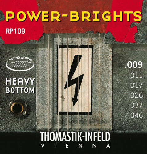 THOMASTIK RP109 струны серии Power-Brights для электрогитары, 09-46