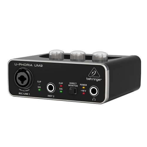 Behringer U-PHORIA STUDIO набор для звукозаписи: USB-аудиоинтерфейс UM2, конденс.микрофон C-1, наушники HPS5000 фото 5