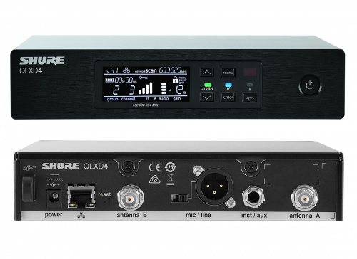 SHURE QLXD24E/SM58 G51 вокальная радиосистема с ручным передатчиком SM58, частоты 470-534 MHz фото 2