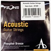 FZONE AT100 струны для акустической гитары, 9,12 сталь, 15,26,35,45 фосфор бронза, калибр9-45