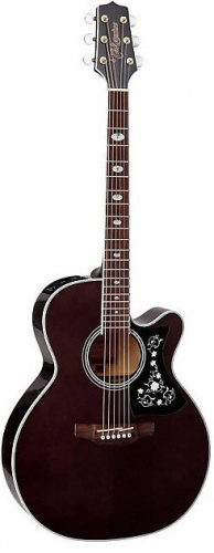 TAKAMINE GN75CE TBK Электроакустическая гитара типа NEX CUTAWAY, цвет полупрозрачный чёрный, верхн