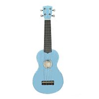 WIKI UK10G BBL гитара укулеле сопрано, клен, цвет синий глянец, чехол в комплекте